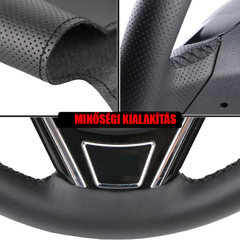 VW Golf 6 bőr kormányvédő – méretpontos, varrható kivitel - Image 6