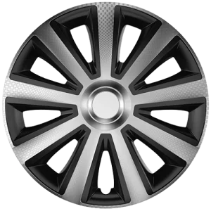 Dísztárcsa 14" Aviator Carbon Silver & Black 4db