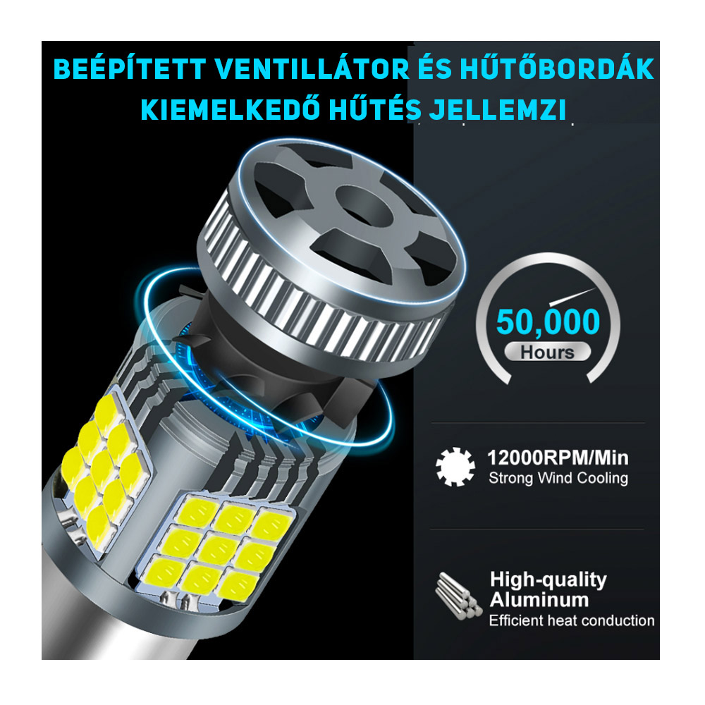 BAY15D led fehér CANBUS 2db - Image 5