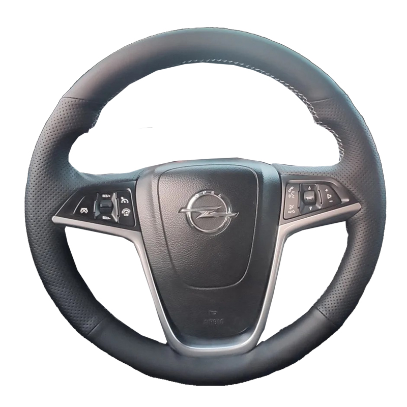 Opel Inisignia bőr kormányvédő – méretpontos, varrható kivitel fekete