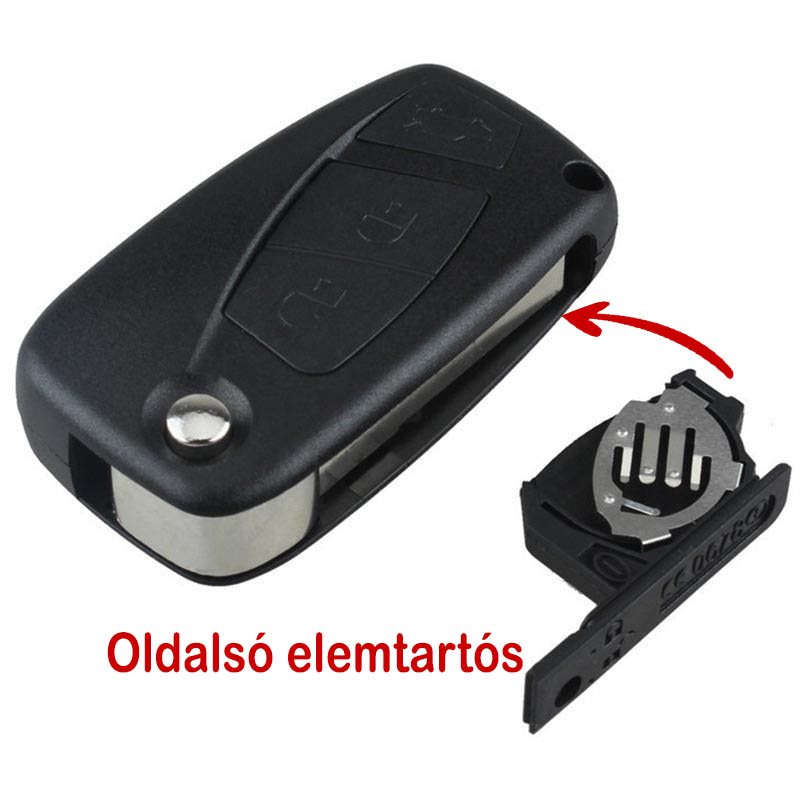 Fiat Bicskakulcs 2 gombos oldalsó elemtartós - Image 2