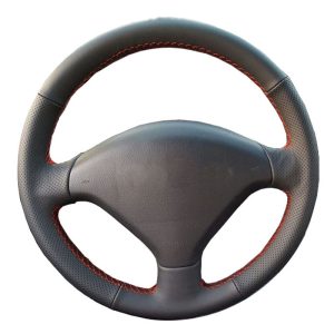 Peugeot 407 bőr kormányvédő – méretpontos, varrható kivitel