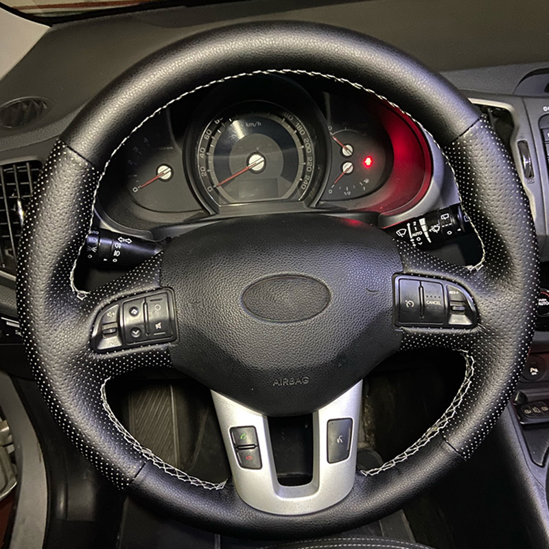 Kia bőr kormányvédő – méretpontos, varrható kivitel - Image 2