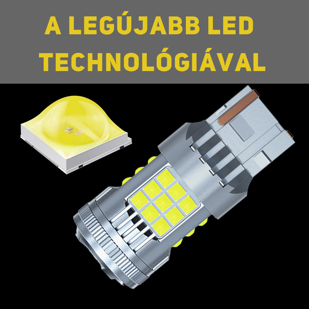 T20 W21W led CANBUS fehér 2db - Image 3