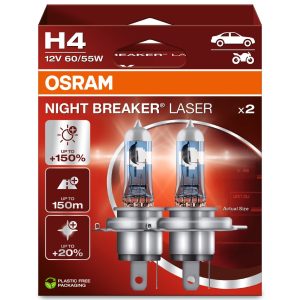 Osram Night breaker laser +150% H4 60/55w 2db