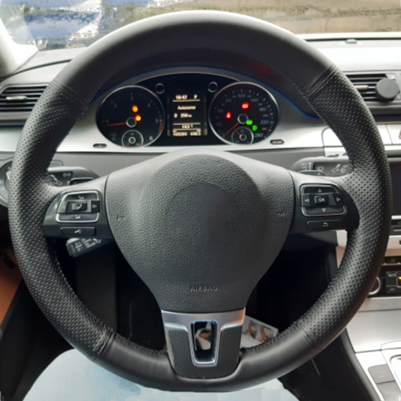 VW Golf 6 bőr kormányvédő – méretpontos, varrható kivitel - Image 2