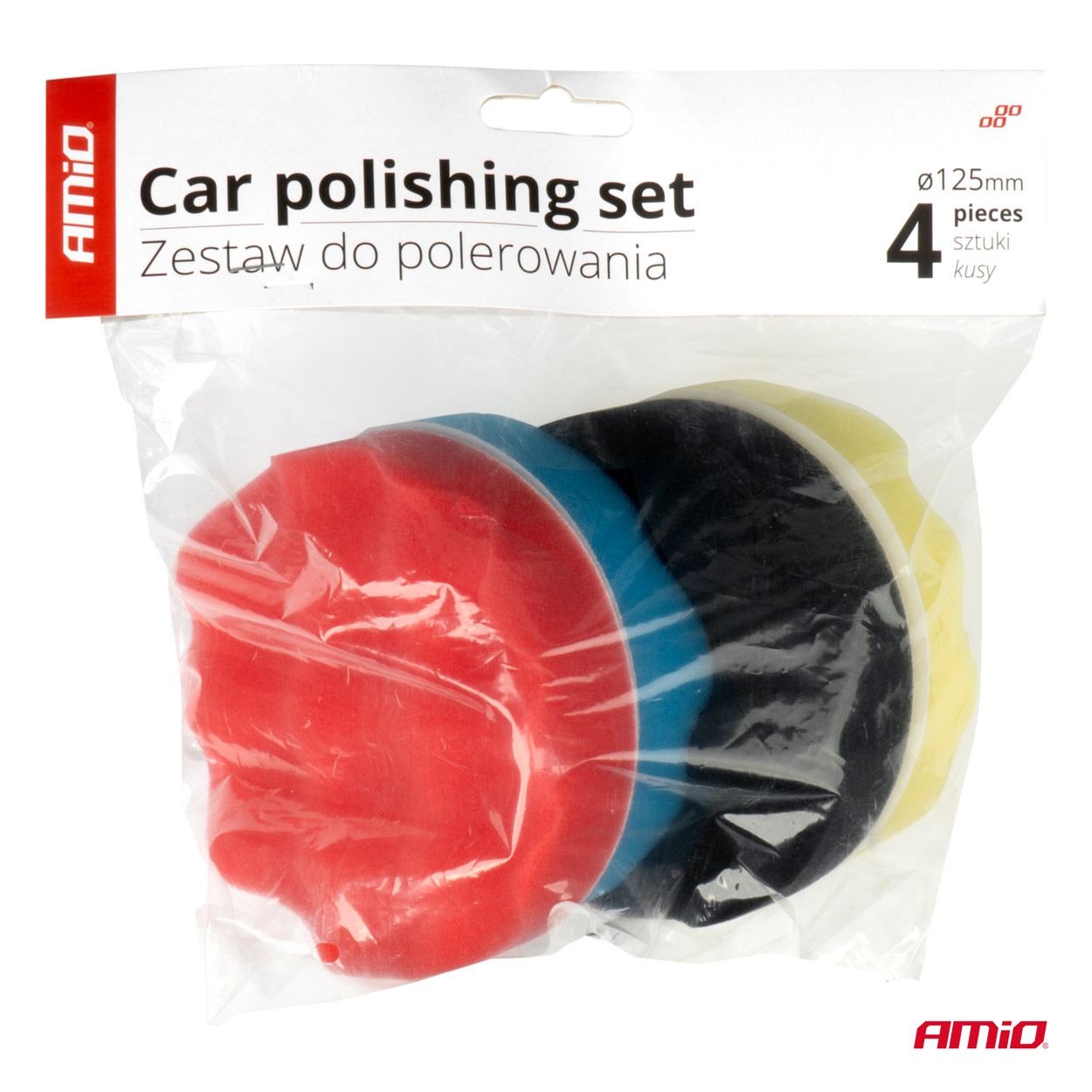 Polírozó korong szivacs készlet 4 darab 125mm - Image 2