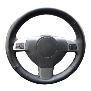 Opel Vectra C, Zafira, Signum bőr kormányvédő – méretpontos, varrható kivitel fekete
