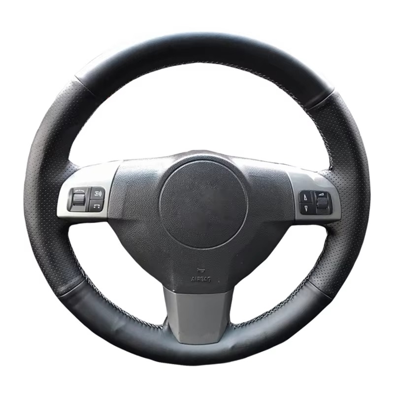 Opel Vectra C, Zafira, Signum bőr kormányvédő – méretpontos, varrható kivitel fekete