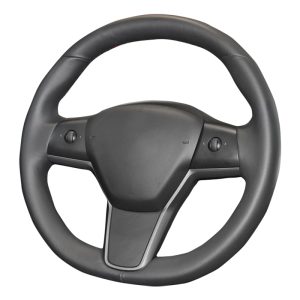 Tesla bőr kormányvédő – méretpontos, varrható kivitel