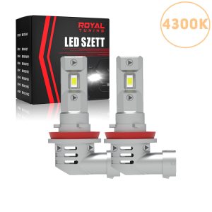 H8 Led izzó ventillátorral 2db 4300K