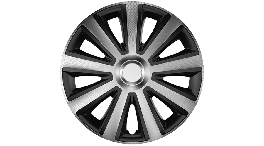 Dísztárcsa 16" Aviator Carbon Silver & Black 4db