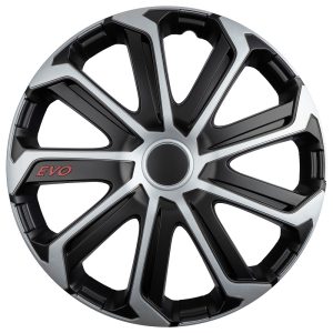 Dísztárcsa 14" Evo Black&Silver 4db