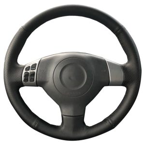 Suzuki SX4 bőr kormányvédő – méretpontos, varrható kivitel fekete