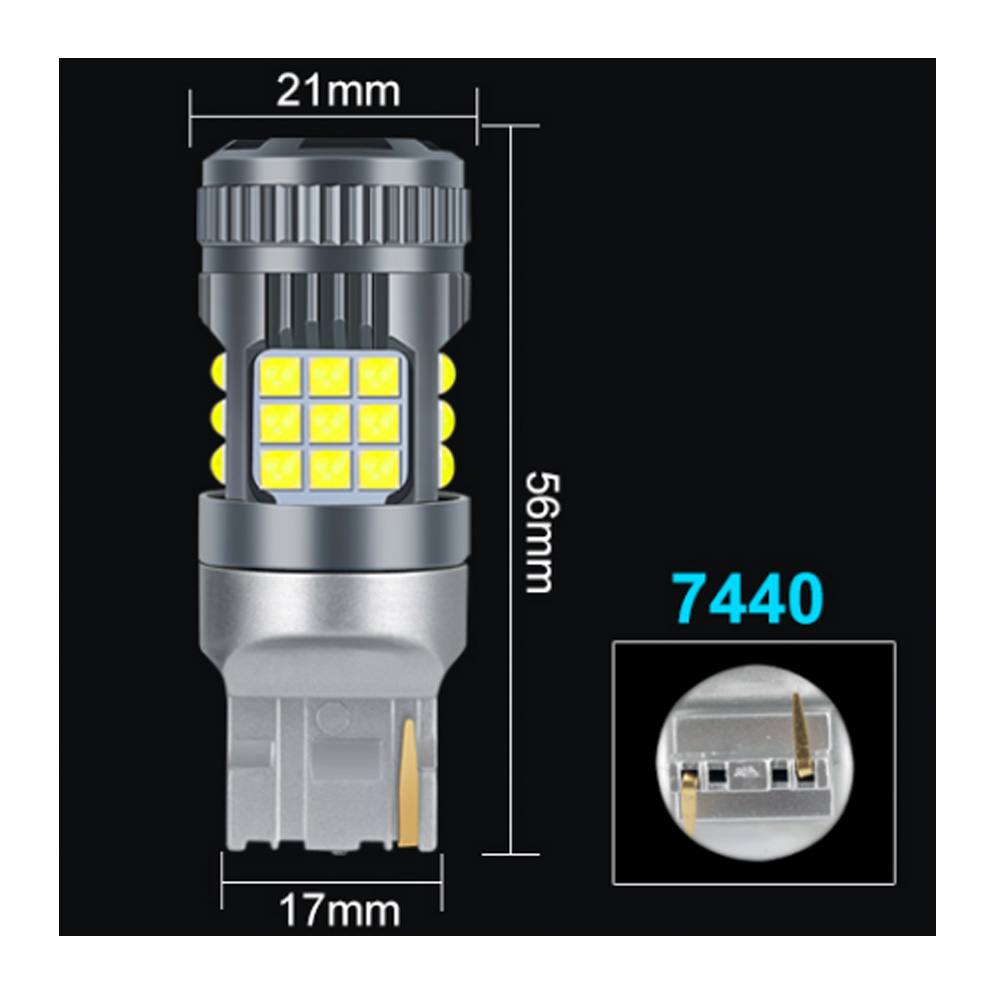 T20 W21W led CANBUS fehér 2db - Image 5