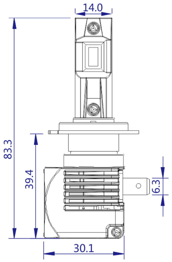 H7 Led izzó StrongR Series motorba 1db - Image 4