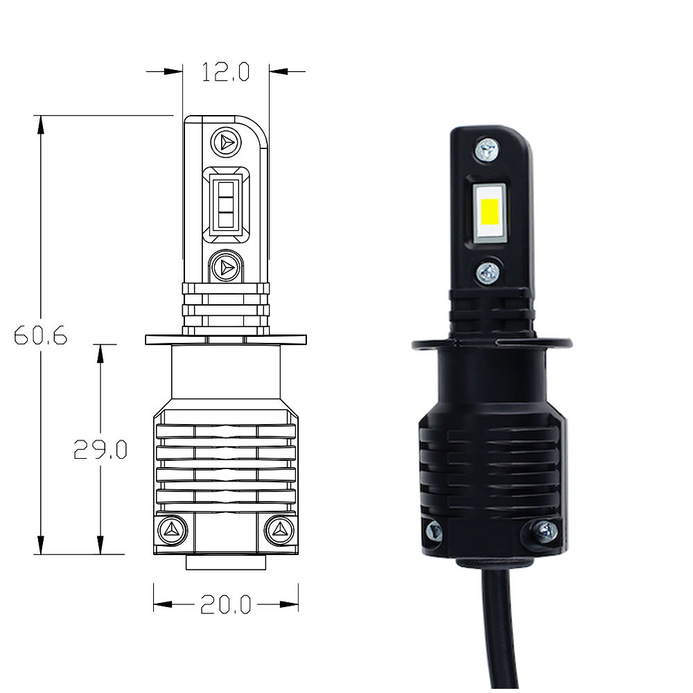 H3 Led izzó Black Series 2db - Image 4