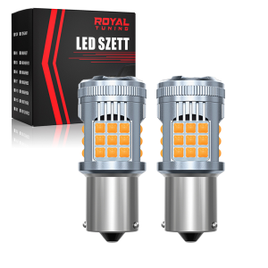 BA15S led narancssárga CANBUS 2db
