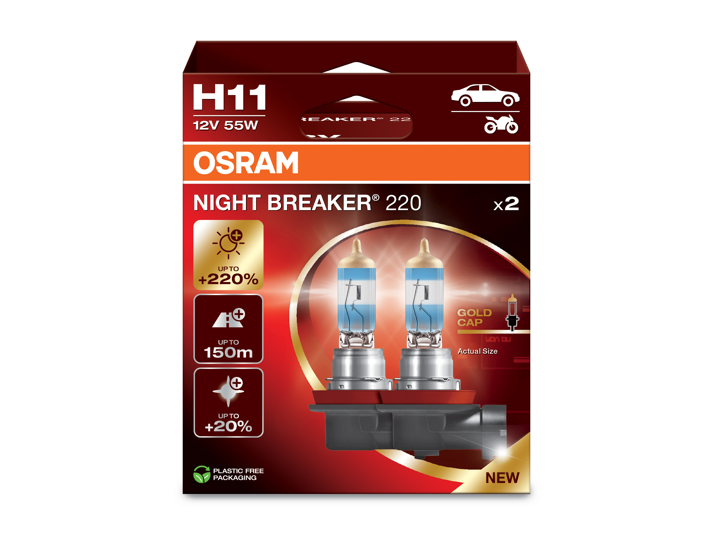 Osram Night breaker laser +220% H11 55w 2db