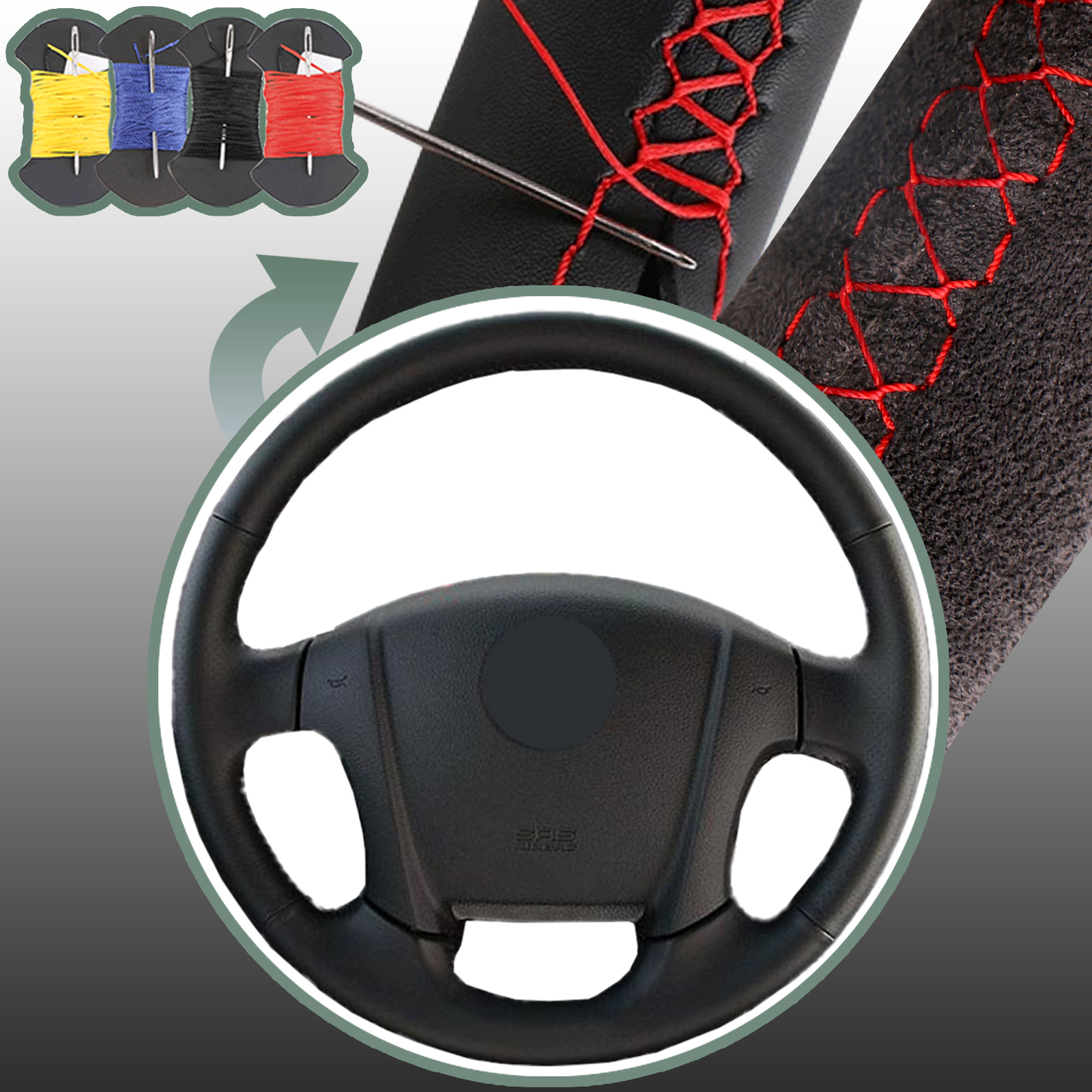 Kia Sportage bőr kormányvédő – méretpontos, varrható kivitel - Image 7