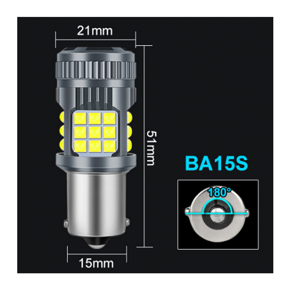 BA15S led piros CANBUS 2db - Image 7