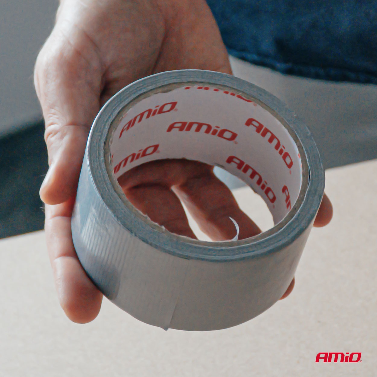 Szürke duct tape – erős, univerzális ragasztószalag 48 mm x 15 m - Image 3