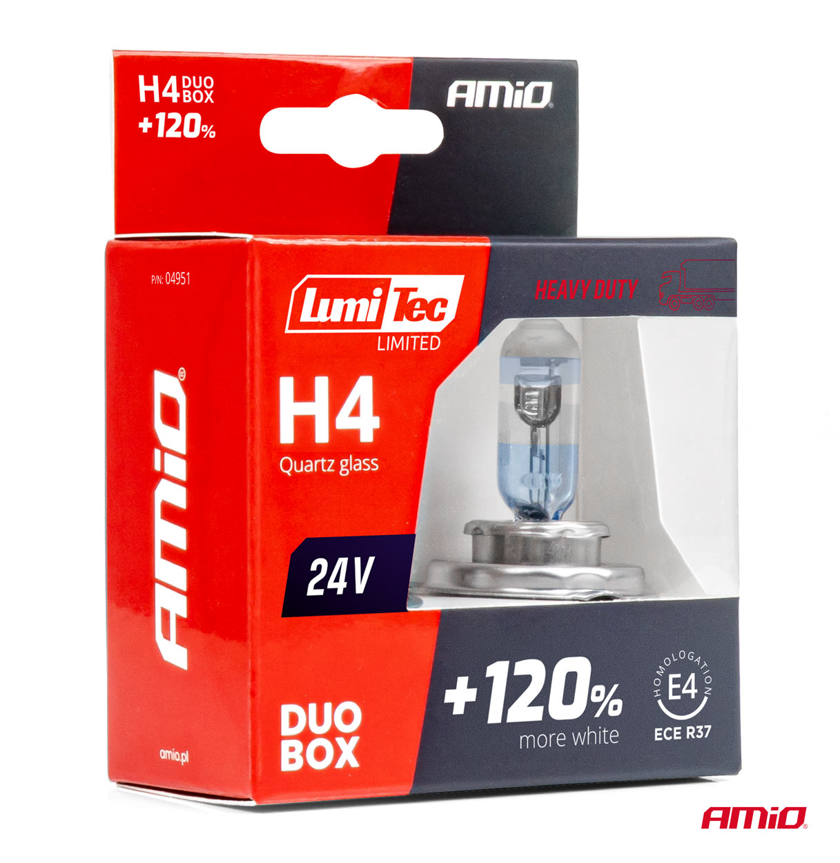 H4 izzó 24V +120% emelt fényerővel 2db - Image 2
