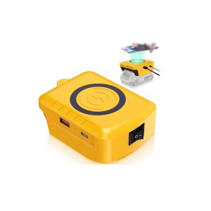 DeWalt akkumulátor kompatibilis vezeték nélküli gyorstöltő adapter