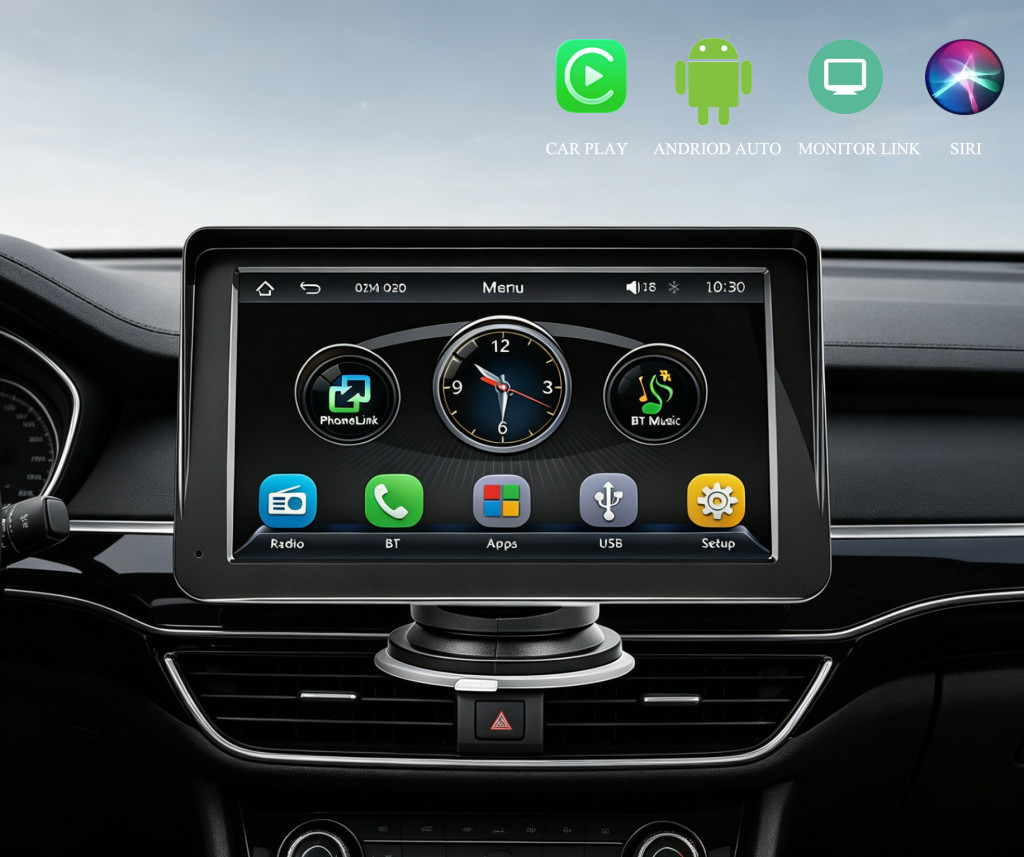 Magyar nyelvű Android Autó és CarPlay Multimédia rendszer - 12V
