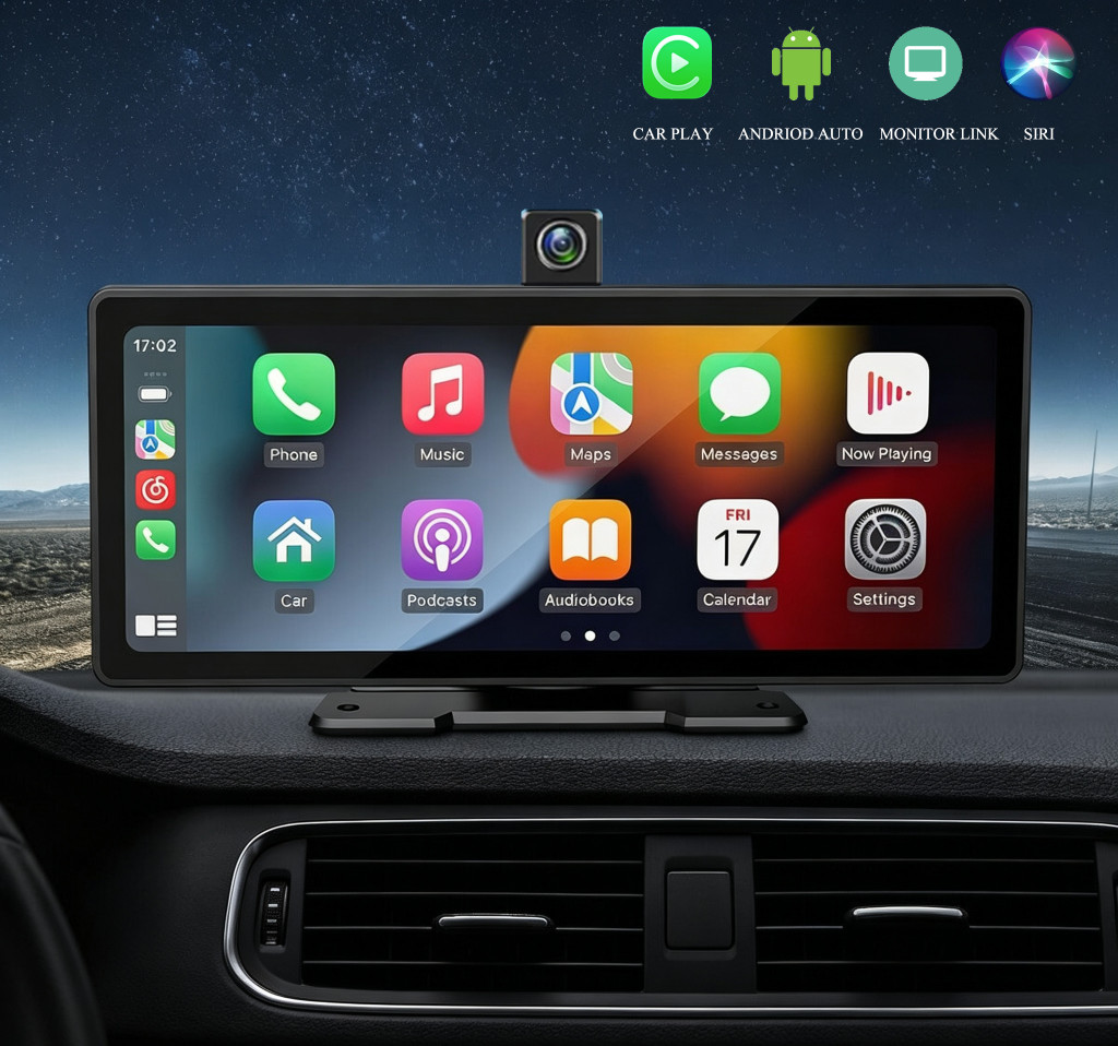 Magyar nyelvű Android Autó és CarPlay Multimédia rendszer - kamerával - Image 2
