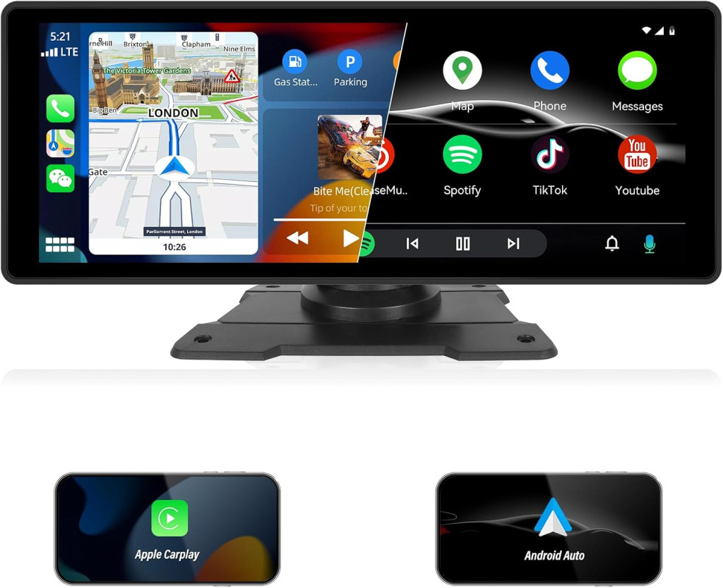 Magyar nyelvű Android Autó és CarPlay Multimédia rendszer - kamerával - Image 3
