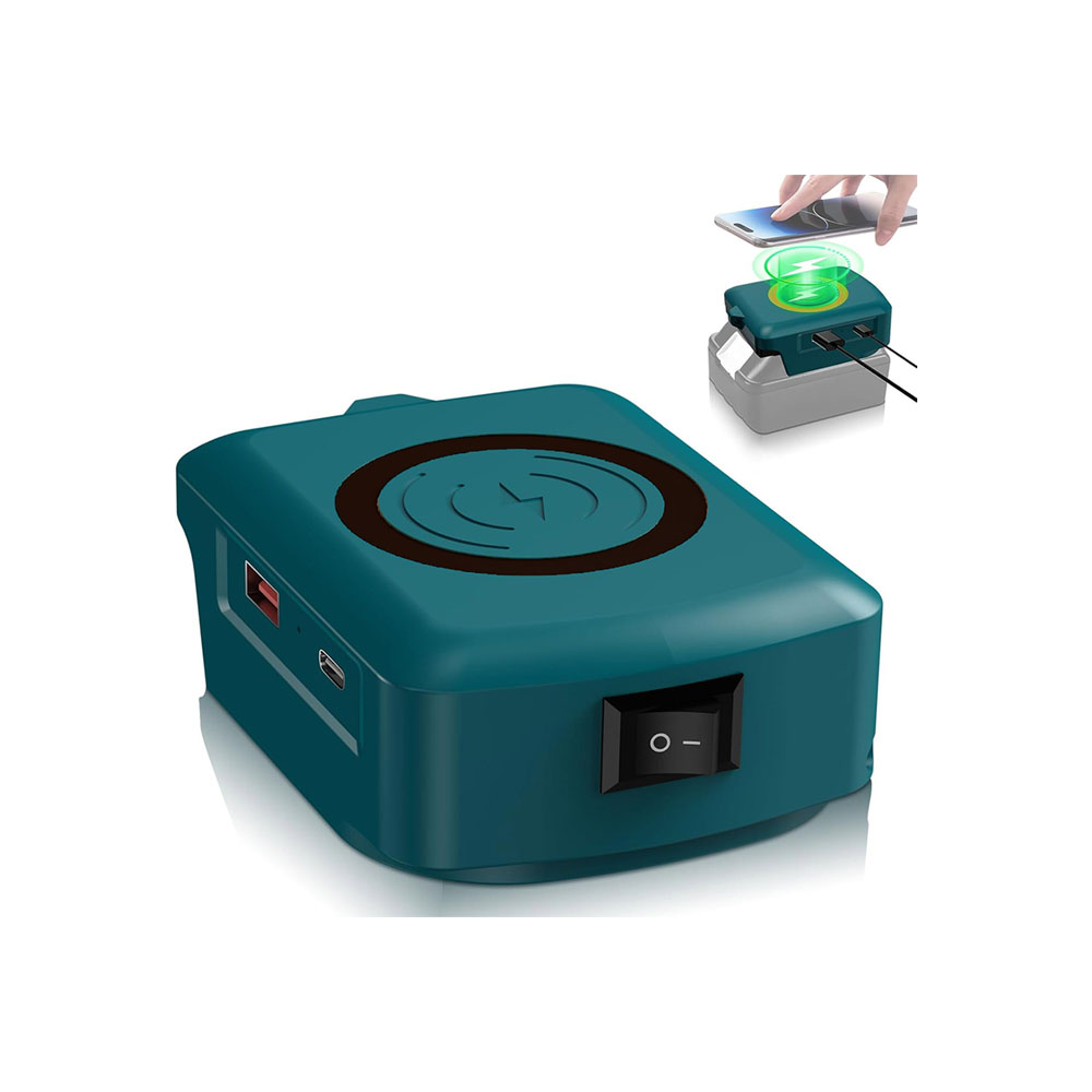 Makita akkumulátor kompatibilis vezeték nélküli gyorstöltő adapter