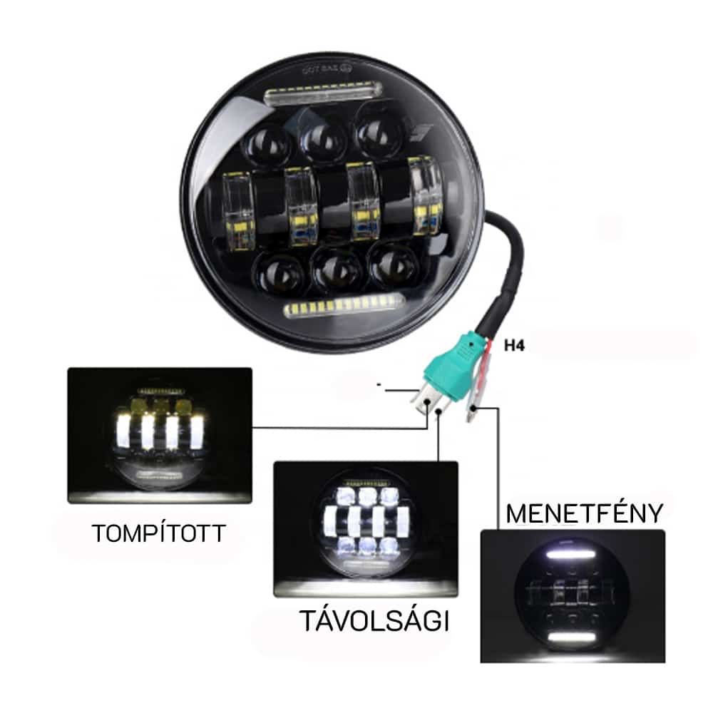 Motor led lámpa első - Image 2