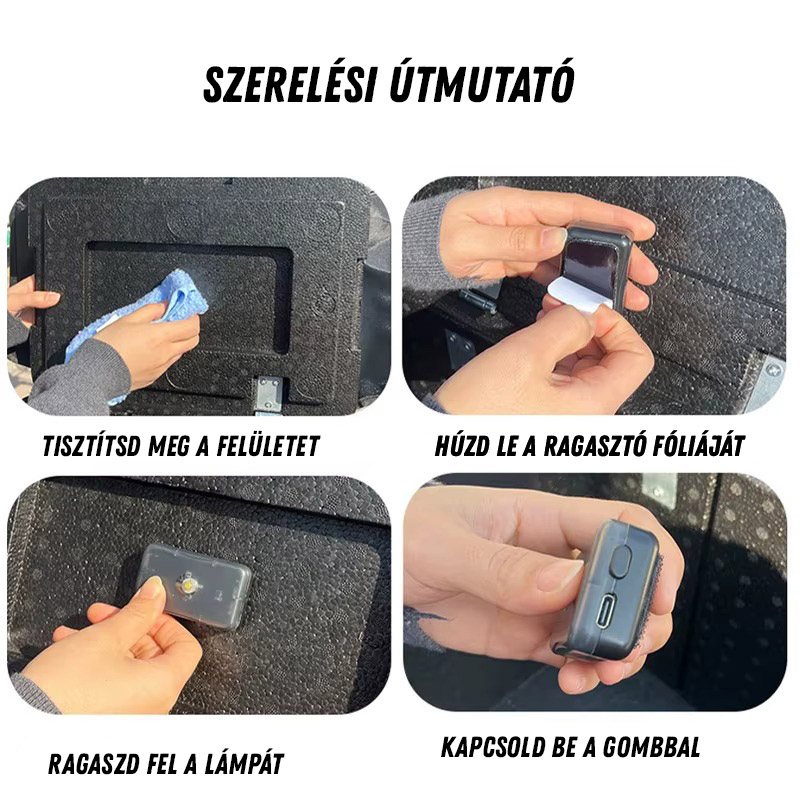 Motoros doboz LED lámpa érzékelővel - Image 2