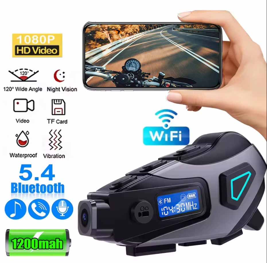 Motoros intercom beépített kamerával és rádióval 1db