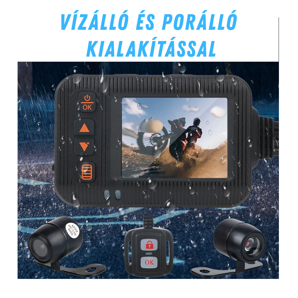 Motoros kamera menetrögzítő első hátsó szett - Image 6