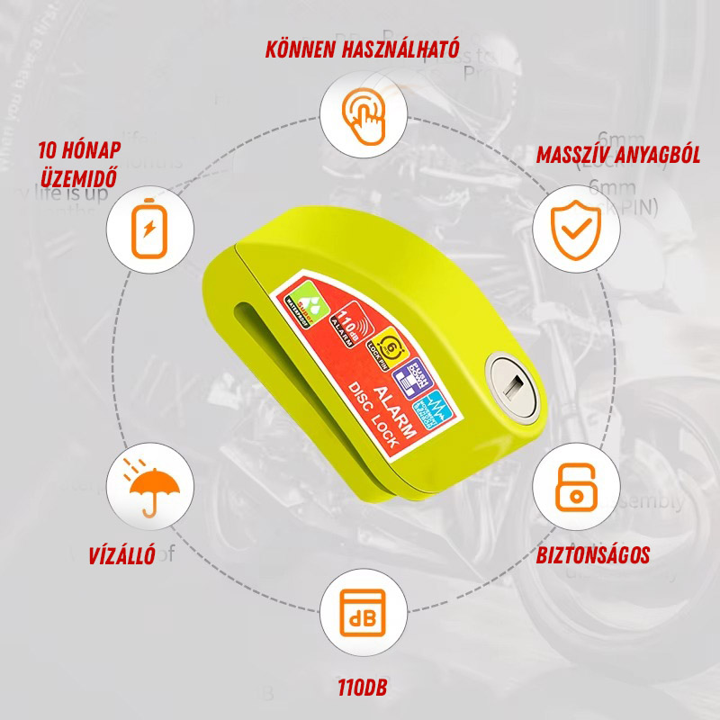 Riasztós tárcsafék zár motorhoz - Image 4