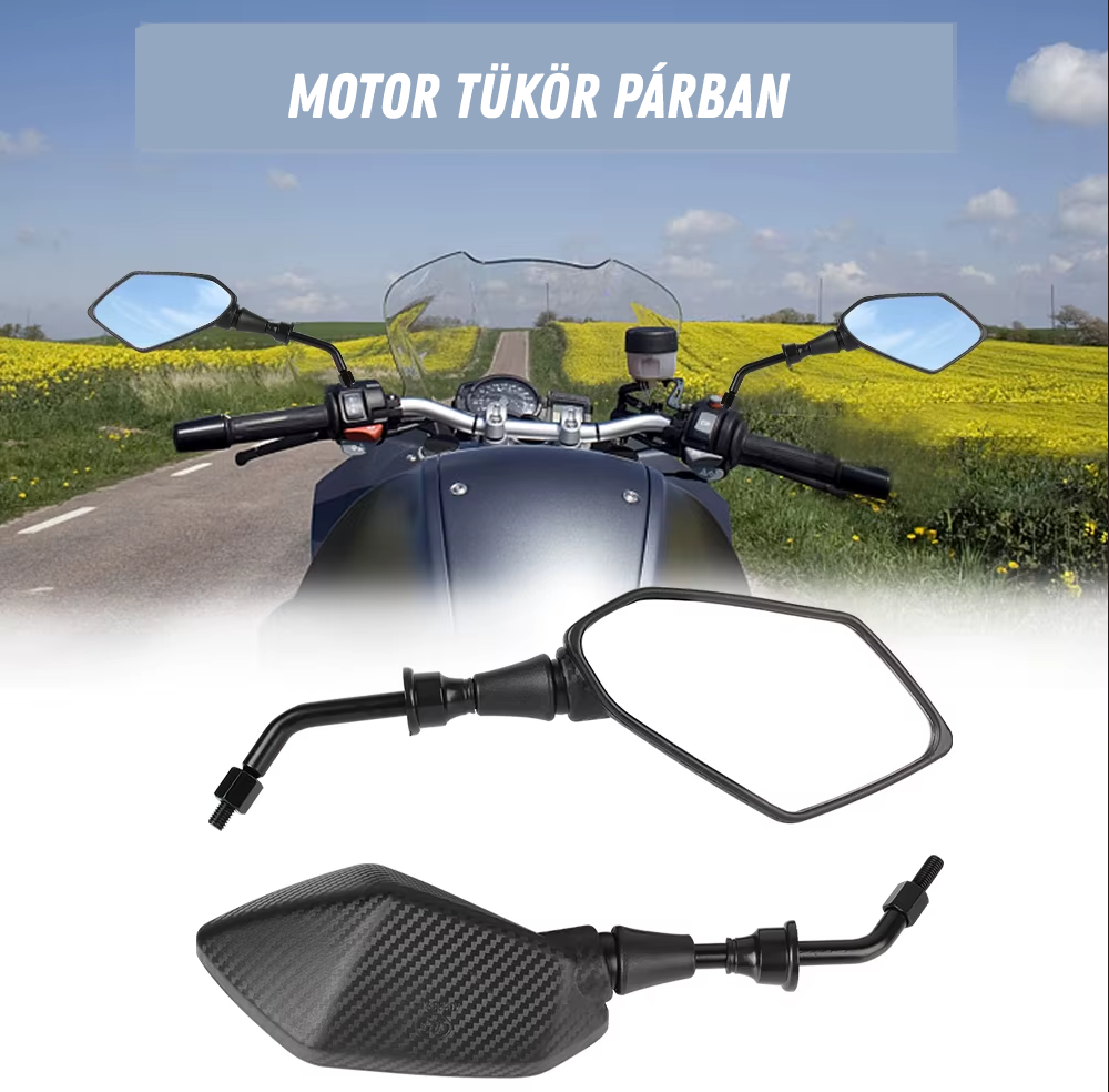 Tükör motorra párban M10 menettel