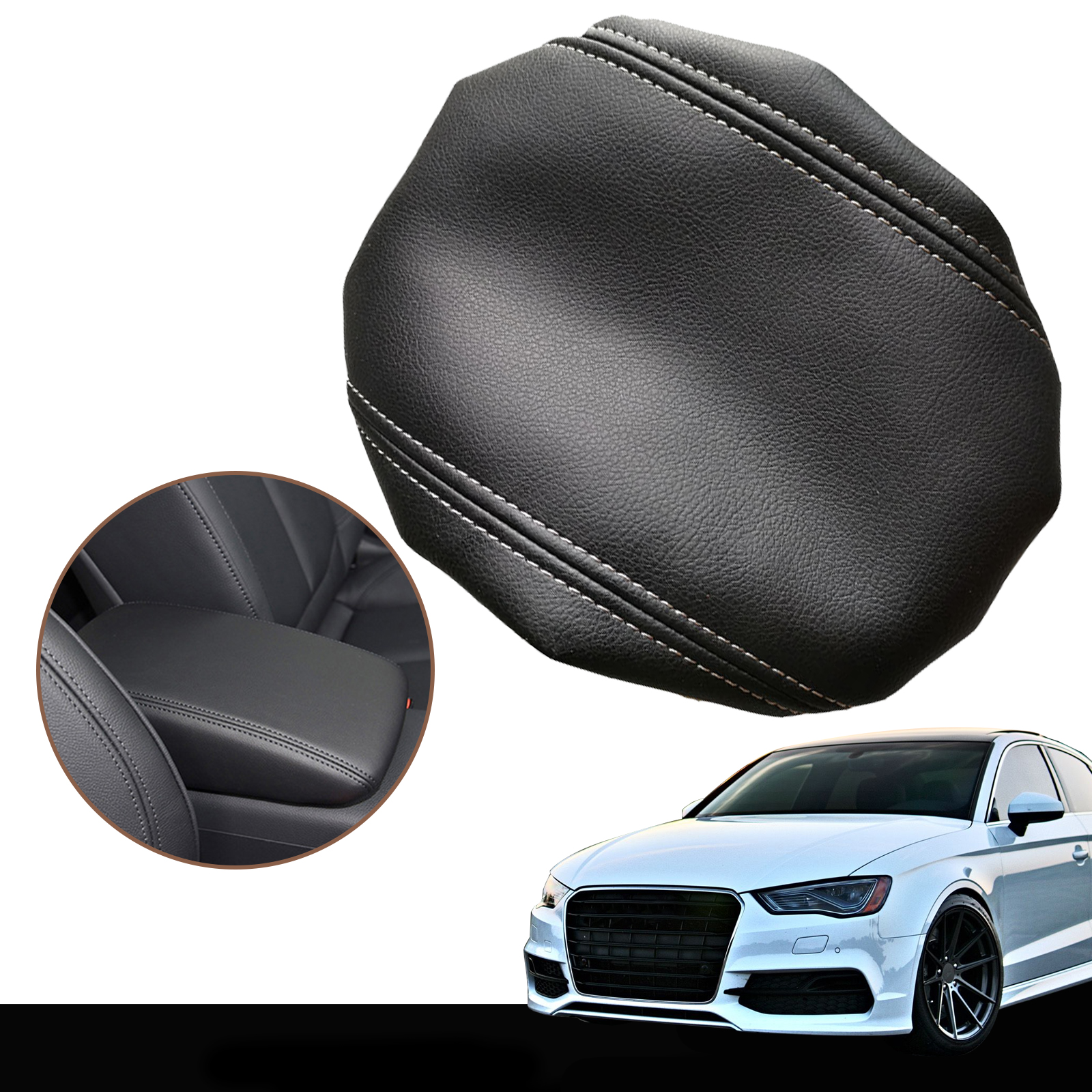 Audi A3 könyöklővédő huzat – bőr